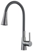 Смесител за кухня HAVANA ICF 7108223 GG, месингов, сив, 23.6x12.6см