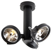 Модерен прожектор черен регулируем 3-светлина - Goes