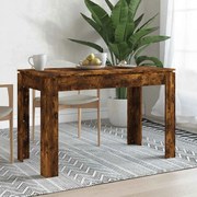 815387 vidaXL Трапезна маса, опушен дъб, 120x60x76 см, инженерно дърво