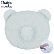 Candide -Детска възглавница P'Tit Panda за добре закръглена глава Сива