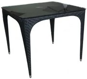 Ратанова маса - Como 90 х 90см Черна