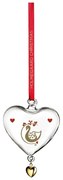 Стъклена коледна украса 8 cm Ann-Sofi Romme Annual Christmas Heart 2025 – Holmegaard