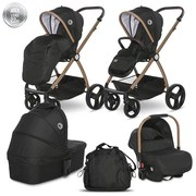 Бебешка количка 3в1 INFINITY LORELLI - Black DIAMONDS