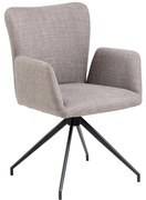 Сиви тапицирани трапезни столове в комплект 2 бр. Laura – Actona