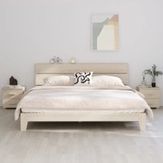 Sonata H Нощни шкафчета HAMAR 2 бр меденокафяви 40x35x44,5 см бор масив