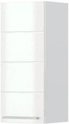 Висящ шкаф Hudson V7-30-1K-White - White glossy