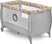 Lionelo - Портативно детско креватче STEFI PLUS, розово и жълто