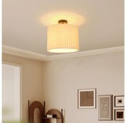 Brilagi - Плафонен полилей NORDIC WAVE 1xE27/15W/230V Ø 32 см лен/черен