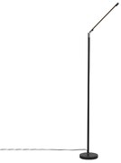 Модерна подова лампа черна с LED с сензорен димер - Berdien