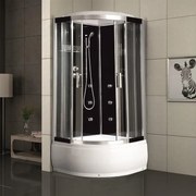 Хидромасажна душ кабина LILY ICSH 8179B STEAM EASY ASSEMBLE, 90x90x215см, 4мм