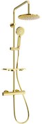Mexen KT40 външен душ комплект с душ глава и термостатен смесител, златист - 771504093-50