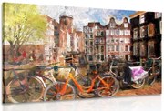 Картина на платно – Рисуван Амстердам