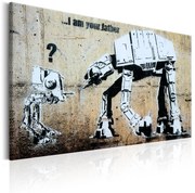 Печат върху платно - Аз съм твоят баща от Banksy 60x40