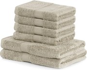 Комплект от 2 бежови кърпи за баня и 4 кърпи Bamby Beige - DecoKing