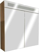 Шкаф горен с 2 огледални врати и LED осветление, Орегон, 34140