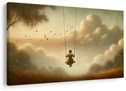 Картина на платно – Момиче на люлка