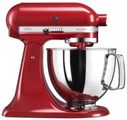 Планетарен миксер KitchenAid Artisan Elegance 5KSM125EER, 300 W, 4.8 л, Direct drive, 10 скорости, Червен