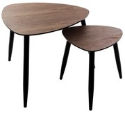 Холна маса atmosphera Mileo, Орех, 2 броя