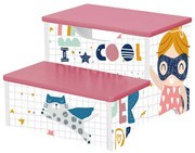GINGER HOME Дървено столче 2в1 SUPER GIRL