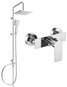Mexen Tord повърхностен душ комплект с душ глава и душ батерия Alexa, хром - 71240200-00