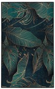 Килим подходящ за пране в петролен цвят 160x230 cm Midnight Jungle – Mila Home