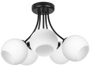 Плафон ЛАГО, черен/бял, 5xE27