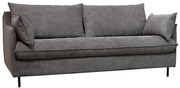 Триместен разтегателен диван atmosphera Maple, Сив, 192x98x87 cm