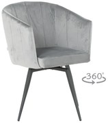 Трапезен стол VENICE - светлосив