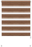 Кафява ролетна щора ден и нощ 42,5x150 cm Zebra Natur – Gardinia