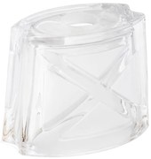 Резервно стъкло за полилей E14 10x12 см бял