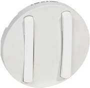 Legrand Лицев панел за сериен ключ Slim цвят бял Celiane  - 065002