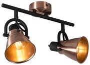 Класически плафон с две медни спота с възможност за накланяне - Jos