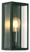 Индустриален външен стенен аплик тъмно зелен със стъкло IP44 - Rotterdam