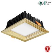 APLED -LED Лампа SQUARE WOODLINE LED/6W/230V 4000K 12x12 см бор масивнo дървo