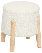 Табуретка atmosphera Inuit, Букле, Бял