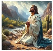 Диамантен гоблен Hobby, Молещият се Исус, Многоцветен