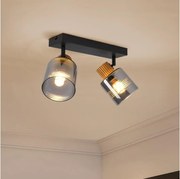 Brilagi - Точково осветително тяло HYGGE 2xE14/15W/230V черно/опушено