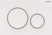 Geberit 115.882.11.1 - Бутон за смиване Sigma20 24,6x16,4 см бял