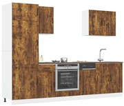 3314776 vidaXL Комплект кухненски шкафове от 7 части Lucca, инженерно дърво
