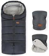 PETITE&MARS - Детски спален чувал 3в1 JIBOT + ръкавици JASIE сив