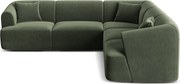 Зелен кадифен ъглов диван Campi – Cosmopolitan Design
