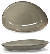 Horecano - Порцеланово плато овал дълбоко 25см ANTIQUE-GREY (TR0005-10G)