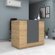 Gemini TopMebel меламиново рецепция в цвят дъб - антрацит 150x70x110cm.