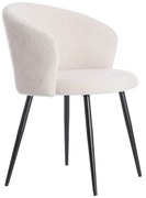 Кремави метални трапезни столове в комплект 2 бр. Radaja – Light &amp; Living