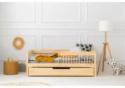 Детско разтегателно легло с място за съхранение с включена подматрачна рамка в естествен цвят 90x180 cm CPW – Adeko
