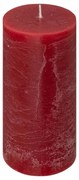Свещ без аромат atmosphera Olia, Кръгла, 7x14 cm - Червен