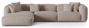 Бежов модулен ъглов диван (ляв ъгъл) Martina – Micadoni Home