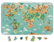 Janod - Магнитна карта динозавър