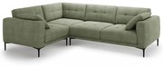 Зелен ъглов диван (ляв ъгъл/L форма) Bemy – Micadoni