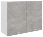 Sonata Висящ шкаф, бетонно сив, 80x31x60 см, ПДЧ